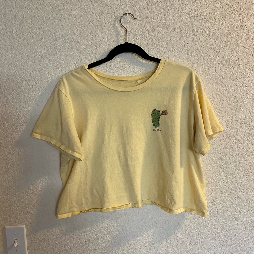 Cactus Yellow Crop Top